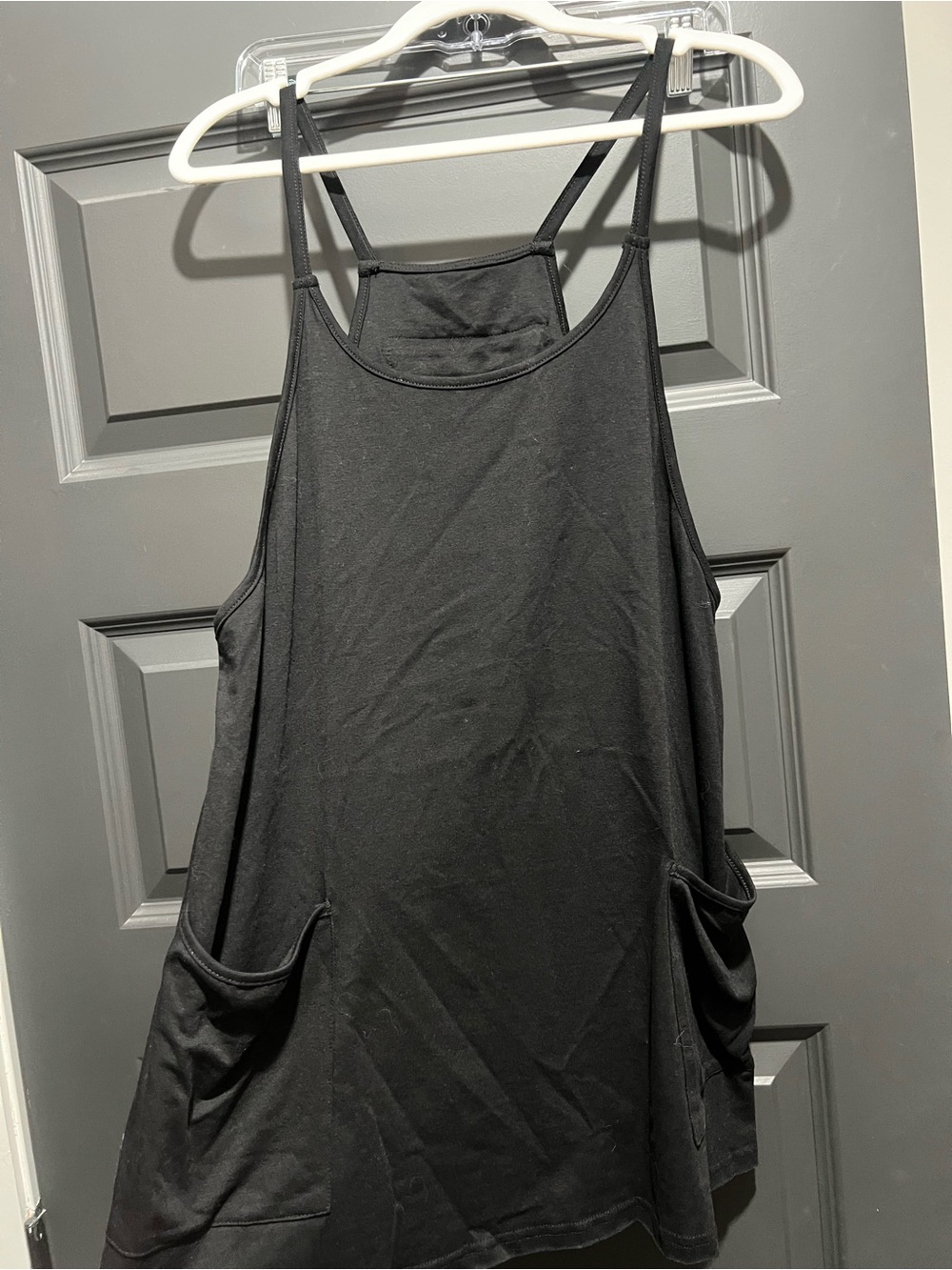 Black Racerback athletic jumper